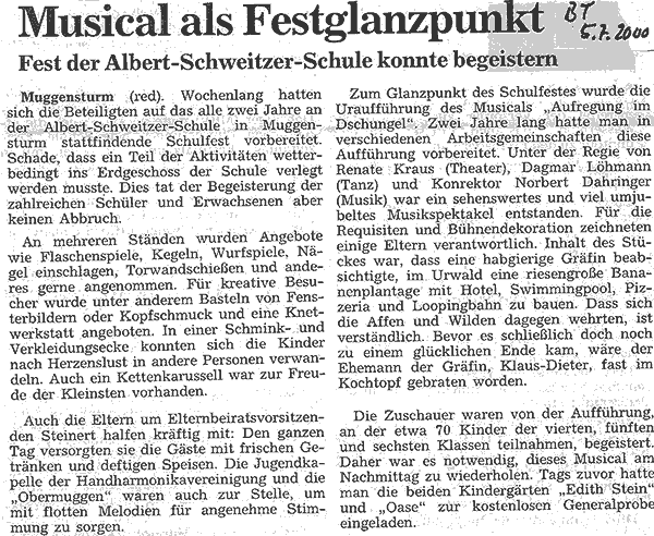 Aufregung im Dschungel (Musical)